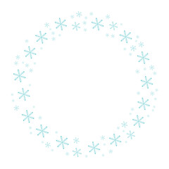 Snowflake Circle Frame