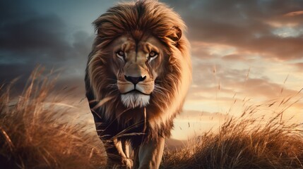 Lion in the Wild