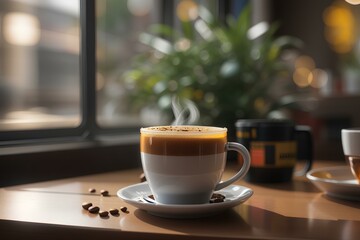 Fototapeta premium cup of cappuccino