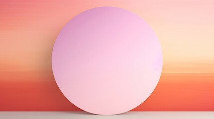 Bright and Lively Circular Object on Colored Background