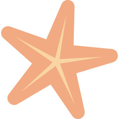 Obraz premium Seestern mit transparentem Hintergrund