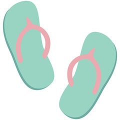 Flip Flops mit transparentem Hintergrund 