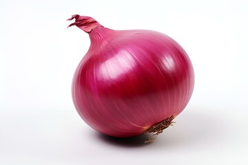 red onion isolated on white background AI Generative 