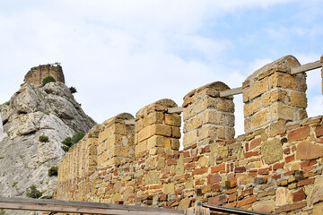 Crimea. Zander. Part of the wall of the Genoese fortress