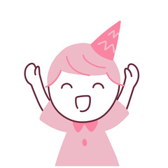 パーティーで喜ぶ女の子