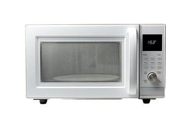 Microwave a Kitchen Device that Rapidly Heats and Cooks Food Items Isolated on a Transparent Background PNG.