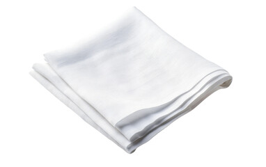 Napkin a Small Piece of Fabric or Paper for Cleanliness Isolated on a Transparent Background PNG.