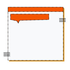 frame for text with a letter