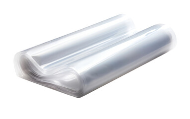 Plastic Wrap Used to Seal and Protect Food items Isolated on a Transparent Background PNG.