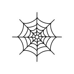 illustration of a spider web for halloween

