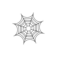 illustration of a spider web for halloween
