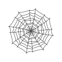 illustration of a spider web for halloween
