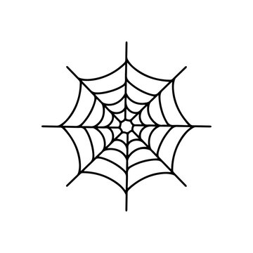 illustration of a spider web for halloween
