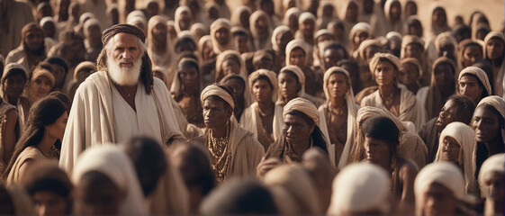 The Divine Exodus: Moses and the Promised Land - obrazy, fototapety, plakaty