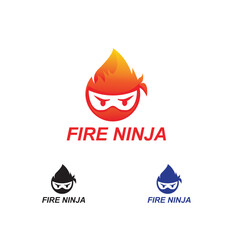 logo ninjas fire modern minimalis