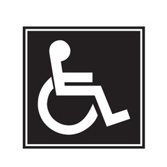 disabled people's logo, for printing needs to be used in hospitals and public agencies