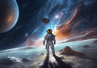 alien in space Generative AI