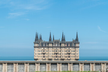 European style ancient architecture castles by the sea