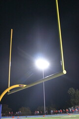 Goal Post in an End Zone at a Football Stadium