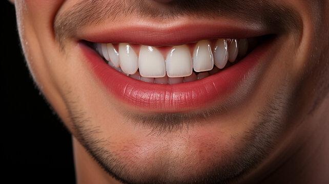 A photo shot of a man with his mouth open and smiling broadly. Teeth Whitening, Teeth Care. Men’s grooming. Mens cosmetics photo, beauty industry advertising photo.