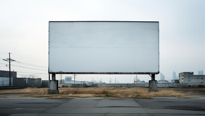 Obraz premium A billboard on the road