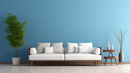 Fototapeta premium Blue interior