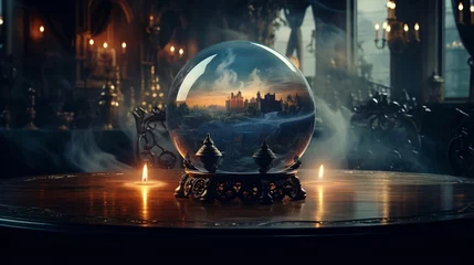 Fotobehang Magic crystal ball © progressman