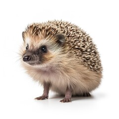 hedgehog isolated on white