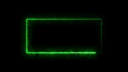 abstract glowing neon rectangle frame illustration background  4k 
