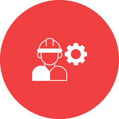 Engineer Vector Icon easily modified

