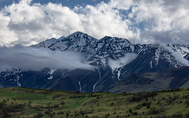 Mountain landscape of North Ossetia 