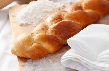 Typical German braid-shaped bread