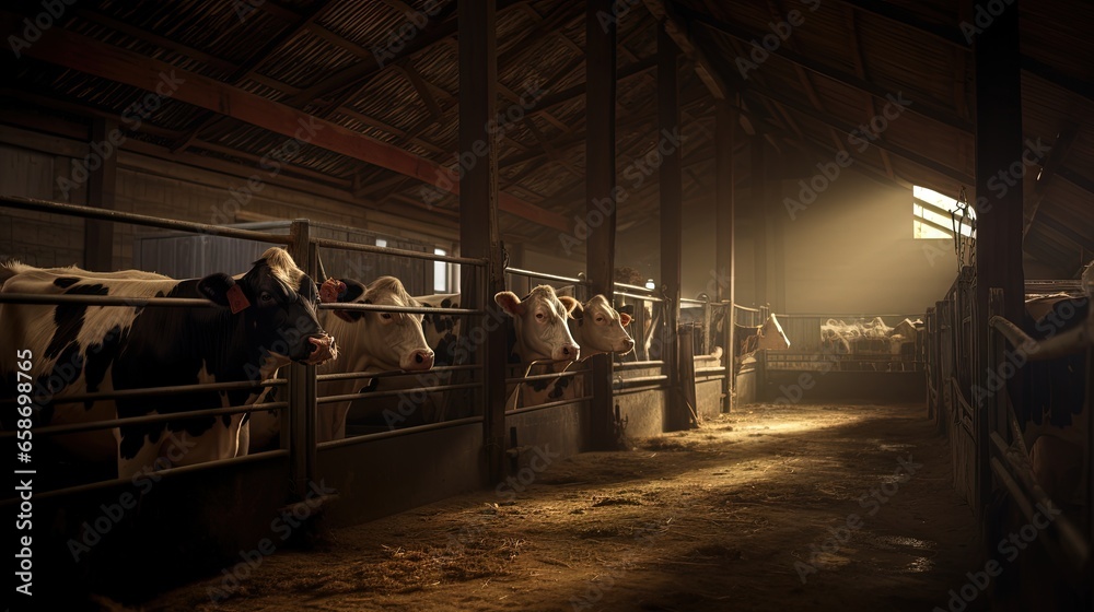 Poster cows bred in open stalls