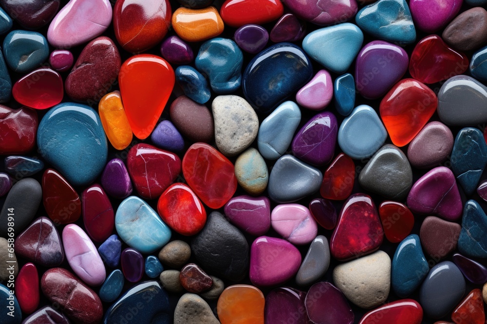 Aufkleber A detailed close-up image of a bunch of rocks. This versatile picture can be used in various projects and designs.