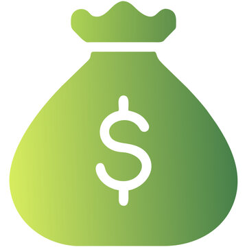 isolated money bag icon