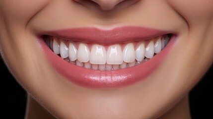 Obraz premium Dental veneers for a Hollywood smile with before and after pictures