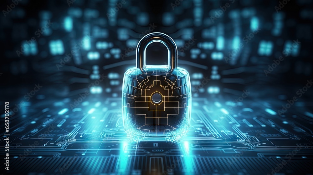 Poster Digital security and privacy are essential elements in the fast evolving world of technology and the internet
