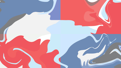 赤と青のマーブル