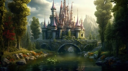 Enchanting forest castle