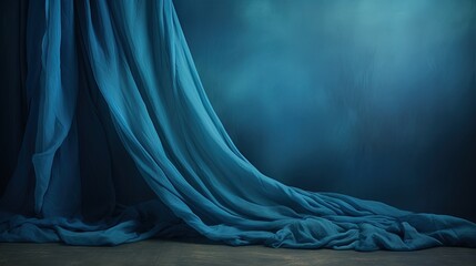 Blue studio backdrop suitable for portraits products and concepts
