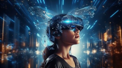 Future science with modern technology enables the projection of virtual reality in a human like and conceptual cyberspace aided by smart artificial intelligence
