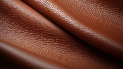 Brown leather details for leatherworking
