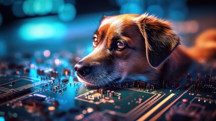 Close up picture of a pet microchip