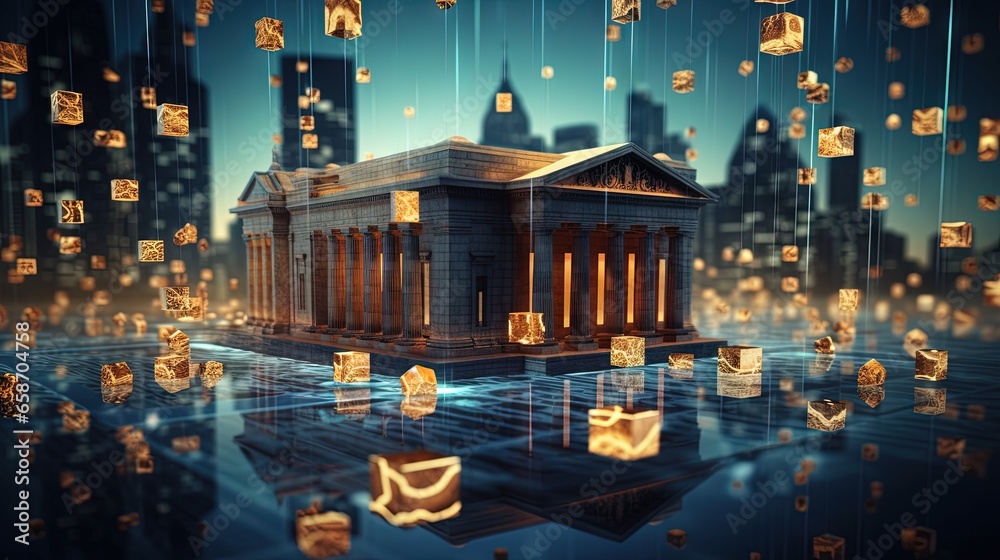 Poster Global application of business technology AI communication networks and finance