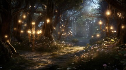 Glimmers in enchanted woods