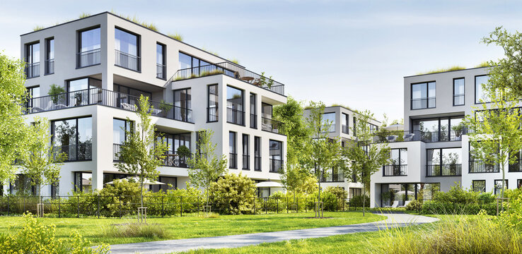 Complex Of Modern Residential Buildings