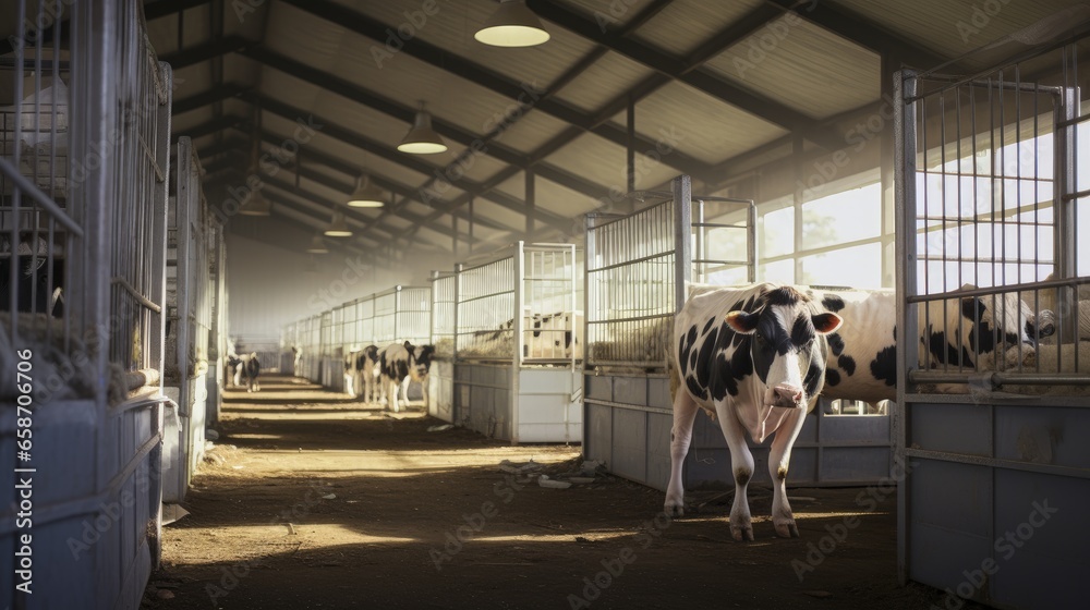 Poster cows bred in open stalls