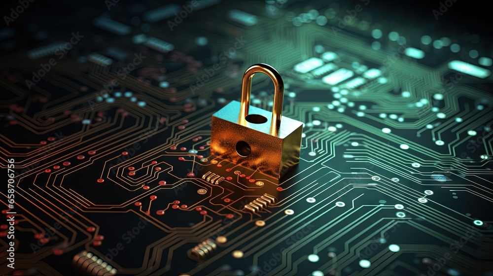 Poster Compromising computer security with unlocked circuit board