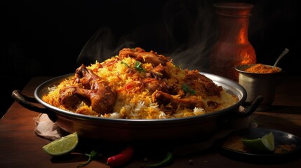 Flavorful and delicious biryani with a kick