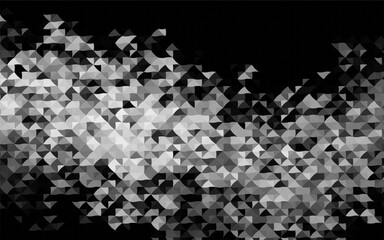 Dark Silver, Gray vector cover in polygonal style. Modern abstract illustration with colorful triangles. Pattern can be used for websites.